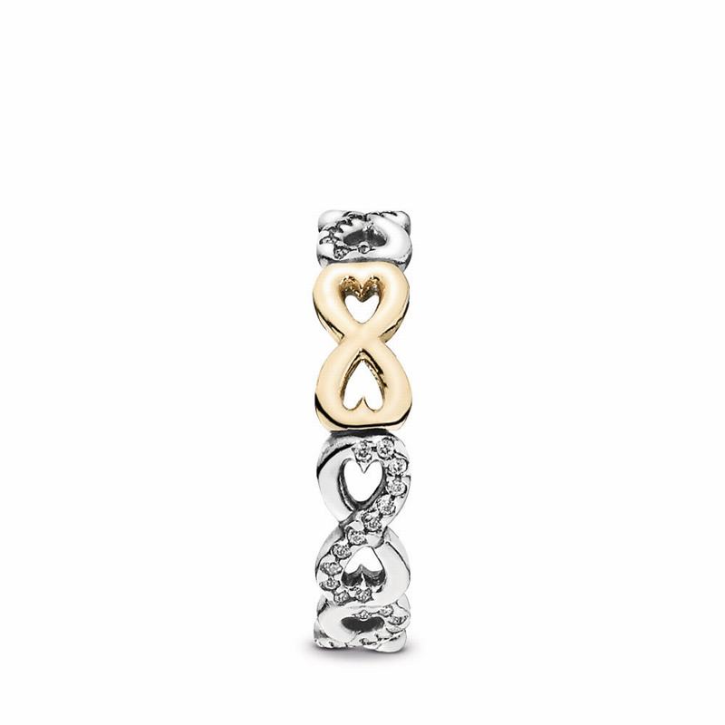 Pandora Australia Infinite Love Promise Ring - Two Tone | BPXRHQ234